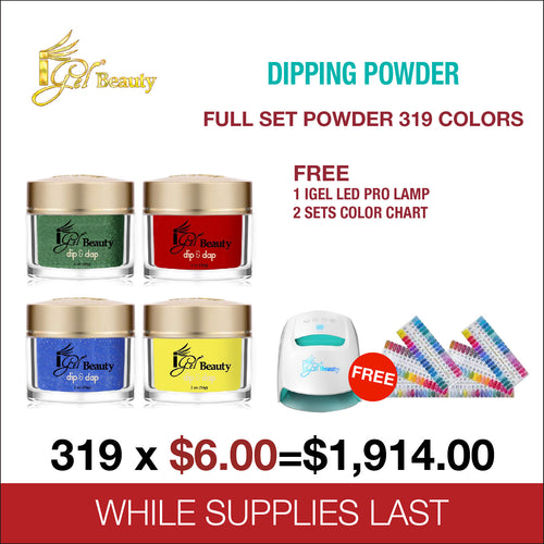 iGel Dipping Powder Full Set of 247 Colors - $7.00/each – Skylark Nail  Supply
