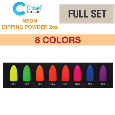 Chisel Nail Art - Dipping Powder -2oz - Neon Collection 8 Colors - $10 –  Skylark Nail Supply
