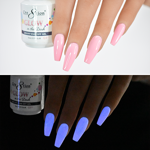 glow in the dark sns nails