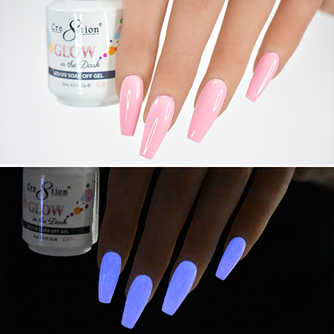 sns nails glow in the dark