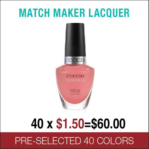 Cuccio Colour Match Makers Set See You Latte 0.44oz Veneer Soak Of