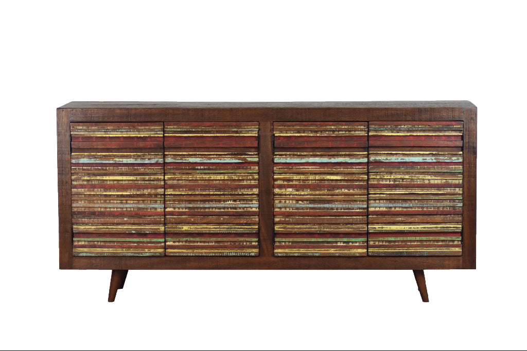 4 Door Reclaimed Wood Sideboard Save The Planet Furniture