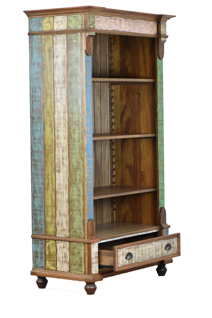 Tinted Reclaimed Wood Bookcase Save The Planet Furniture