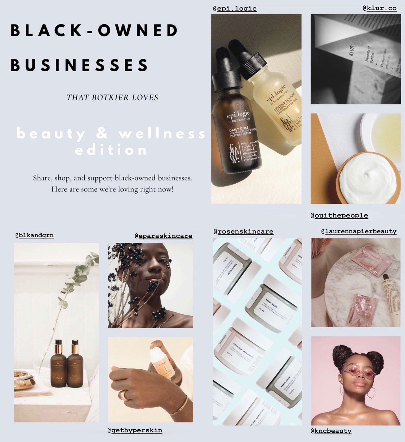 Botkier blog black lives matter- beauty brands