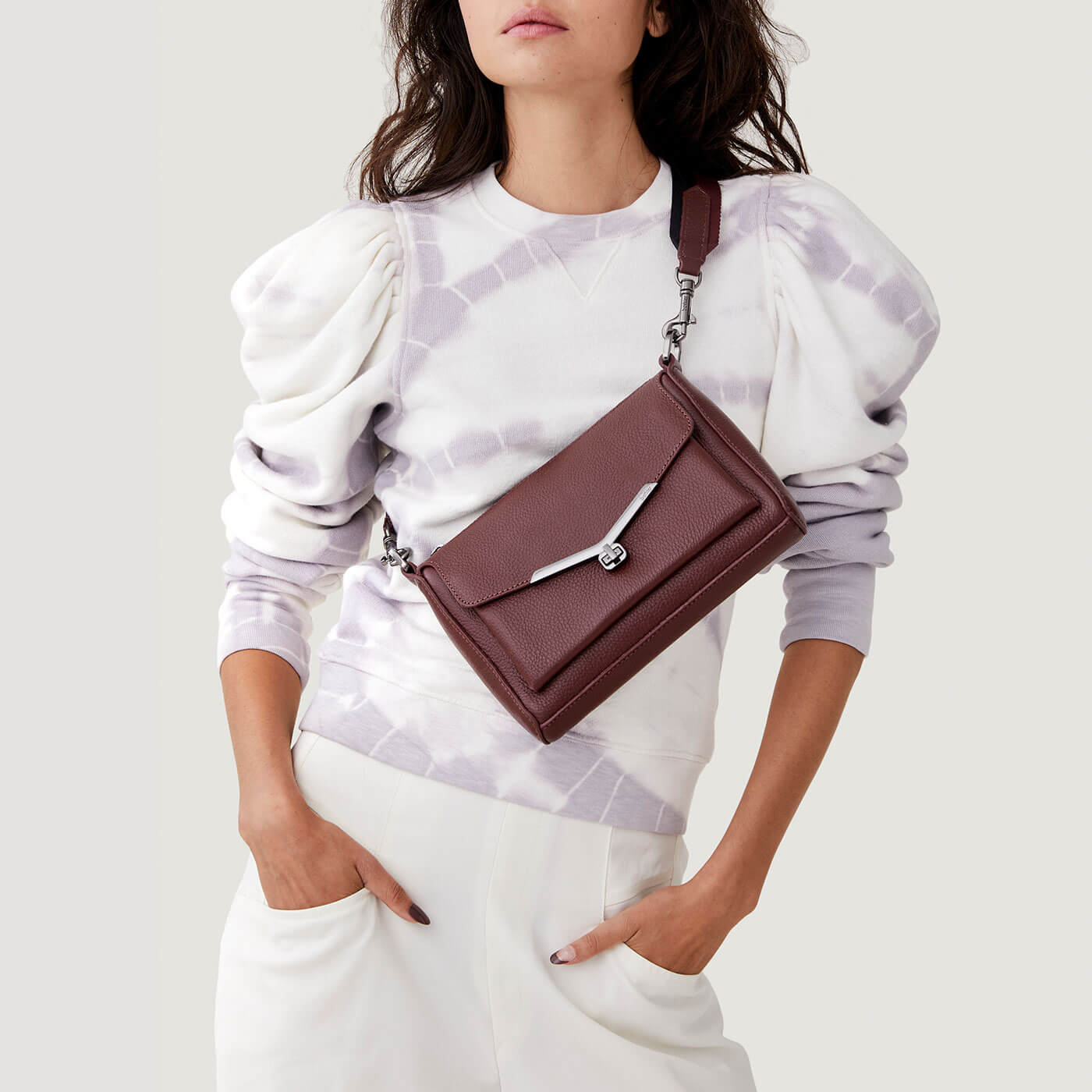 Valentina Crossbody (Malbec) - Leather Handbags | Botkier New York