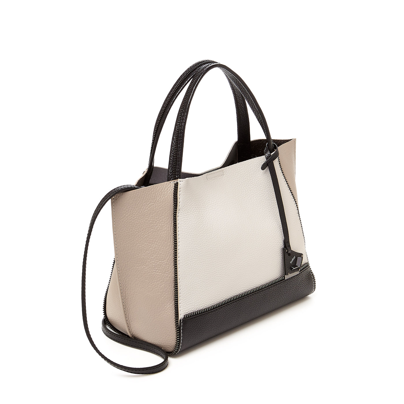Soho Bite Size Tote (Latte Combo) - Designer Leather Handbags | Botkier ...