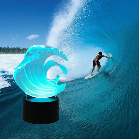 SurfSunSea™ 3D Optical Illusion Lamp – Surf Sun Sea™