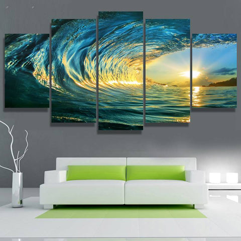 Modern Wall Art Canvas Surf Sun Sea