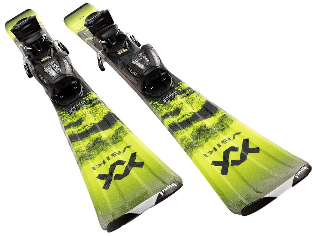 Volkl Deacon Jr Vmotion Skis with 4.5 Vmotion Jr Bindings - Youth