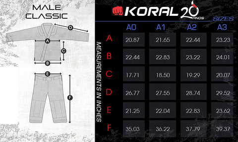 Koral Jeans Size Chart