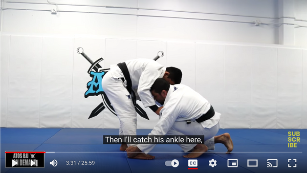 ankle pick takedown