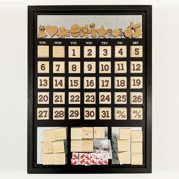 Calendar Frame Black Foundations Decor