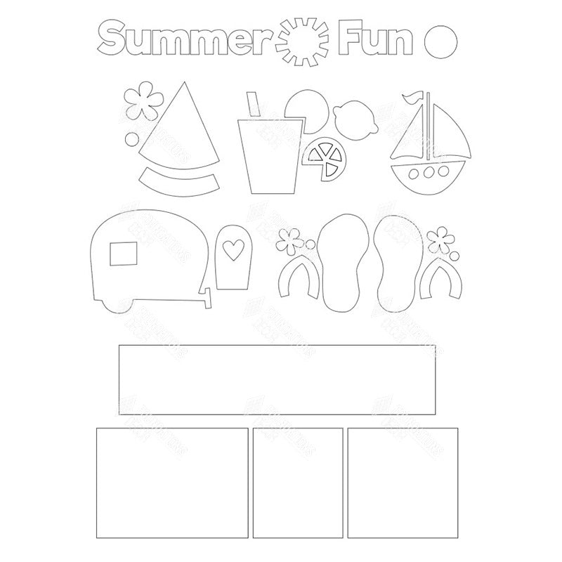 Download Svg Summer Fun Shadow Box Kit Foundations Decor
