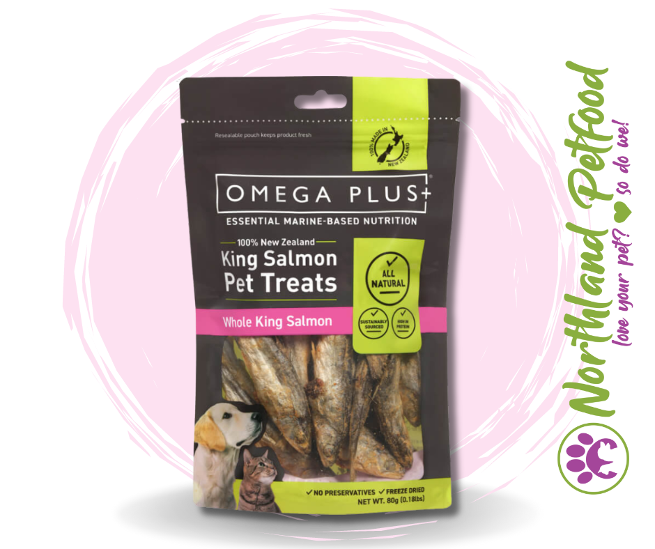Image of SALE -- 10% OFF -- Omega Plus- Whole King Salmon Cat or Dog 80g