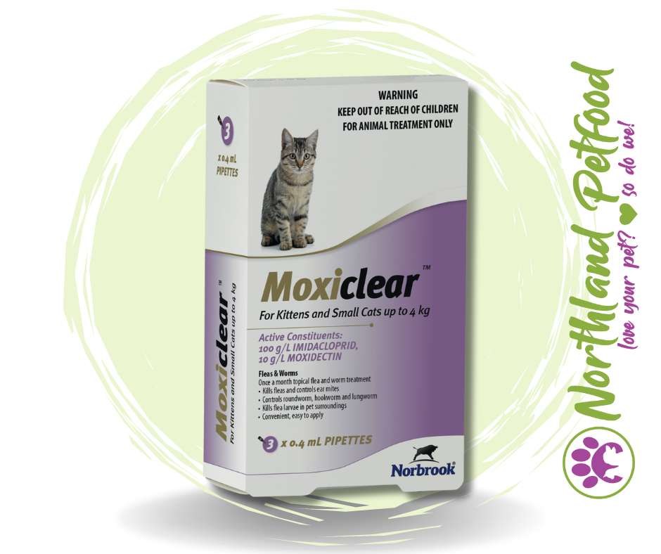 Image of Moxiclear - For Small Kittens and Small Cats up to 4kg - 3 Pack