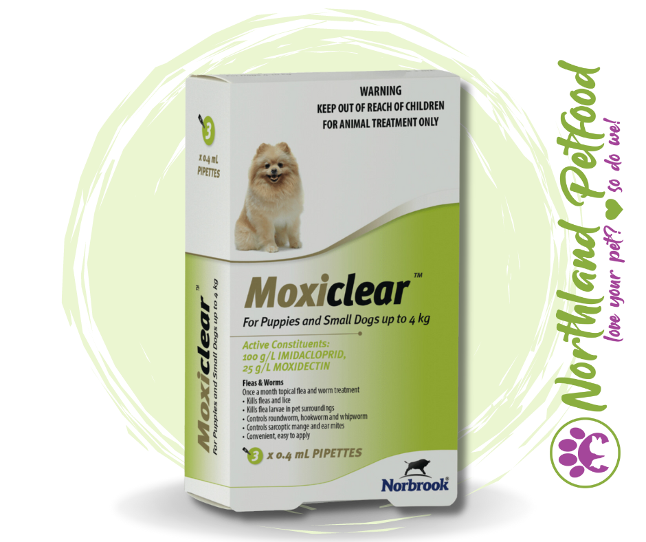 Image of Moxiclear - For Puppies & Small Dogs 4KG & Up - 3 Pack