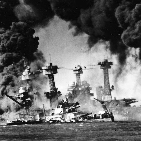 US Naval Photo of the Attack on Pearl Harbor (7 December 1941)