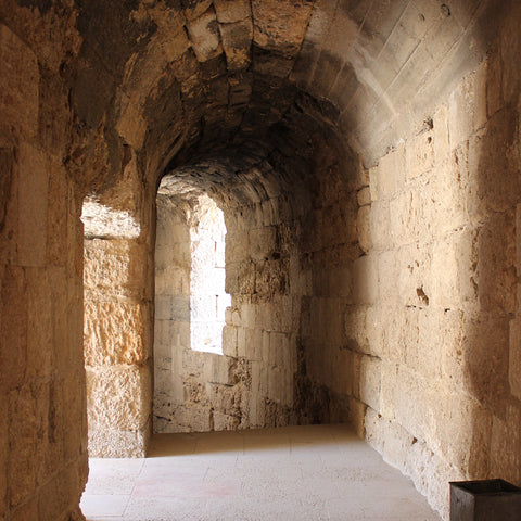 Audience Passageway Around the North Theatre of the Ancient Roman City of Jerash, Jordan (LEO Design)