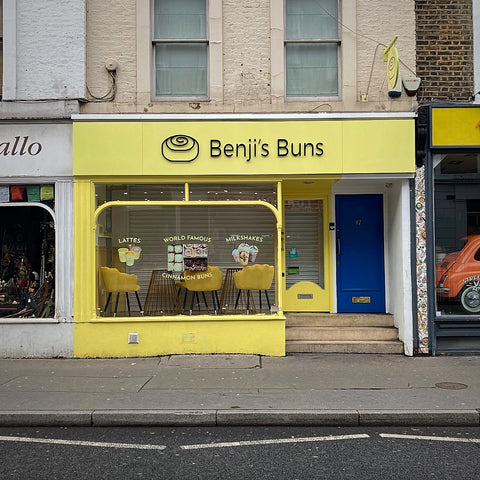 Benji's Buns Vegan Cinnamon Buns in Notting Hill, London (LEO Design)