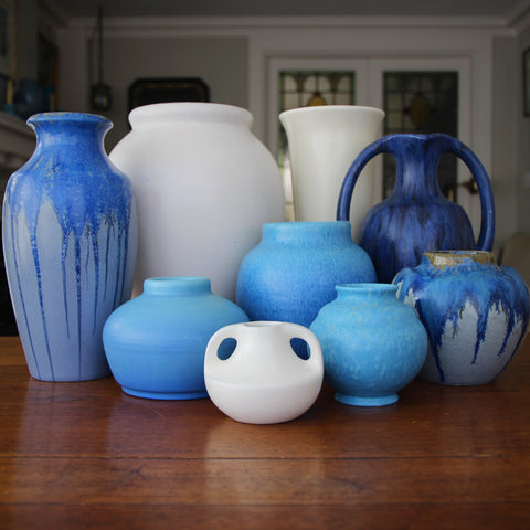 A Collection of Blue & White Art Pottery from England, France and America (LEO Design)