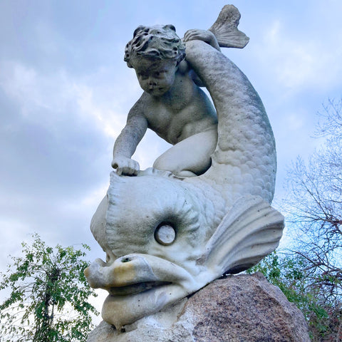 Boy and Dolphin Fountain by Alexander Munro, Sculpted in 1862 (LEO Design)