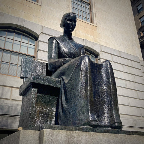 Bronze Sculpture of Mary Dyer by Sylvia Shaw Judson (1959) Outside the Massachusetts Statehouse, Boston (LEO Design)