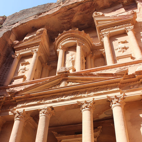 The Upper Stories of the Rock-Carved Treasury at Petra, Jordan (LEO Design)