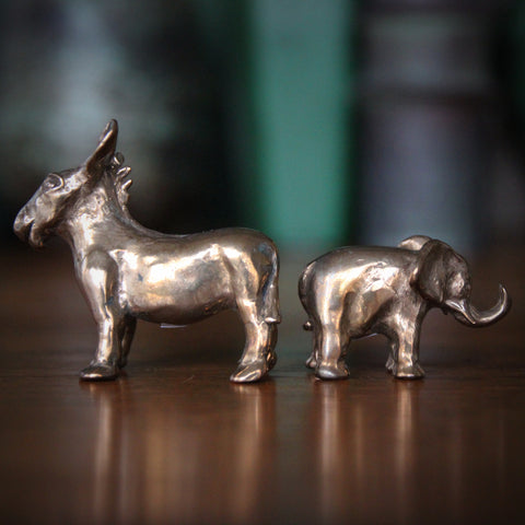 Bronze "Kick-Ass" Donkey and "Lucky" Elephant (LEO Design)