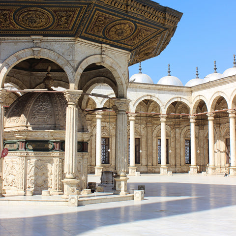 Alabaster Forecourt of the Mosque of Muhammad Ali Pasha at the Citadel Complex in Cairo (LEO Design)