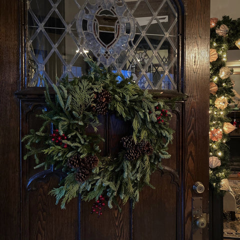 Christmas Wreath, Front Door and Entry Hall (LEO Design)