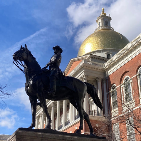 General Joseph Hooker Surveys Boston Common Before the Gilded Dome of the Massachusetts Statehouse, Boston (LEO Design)