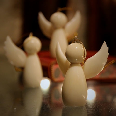 Tagua Nut Angel Ornaments (LEO Design)