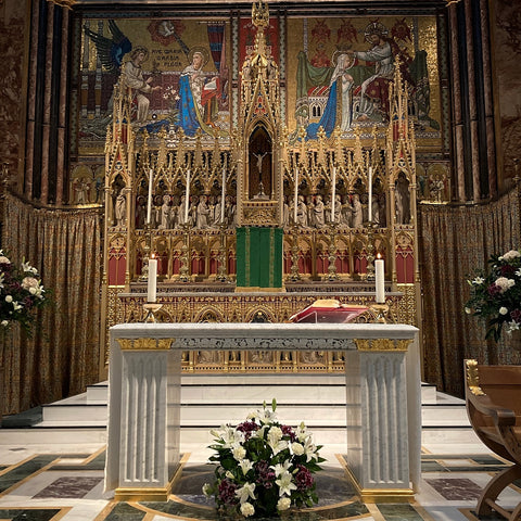 High Altar of Farm Street Church, Mayfair, London, by Augustus Pugin (LEO Design)