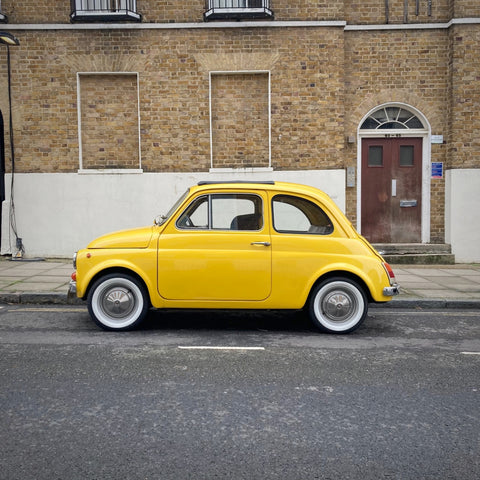 A Little Yellow Fiat in Islington, London (LEO Design)