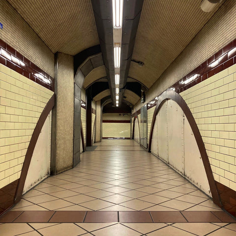 An Empty Hallway on the London Underground, Edgware Road Station (LEO Design)
