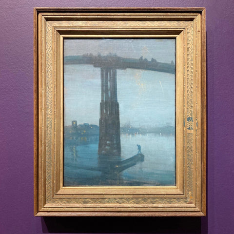 Nocturne: Blue and Gold - Old Battersea Bridge by James Abbott McNeill Whistler in the Tate Britain (LEO Design)