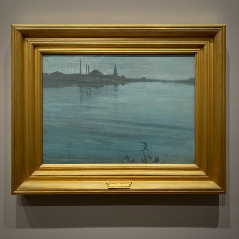 Nocturne in Blue and Silver by James McNeill Whistler in the Harvard Fogg Art Museum, Cambridge, Massachusetts (LEO Design)