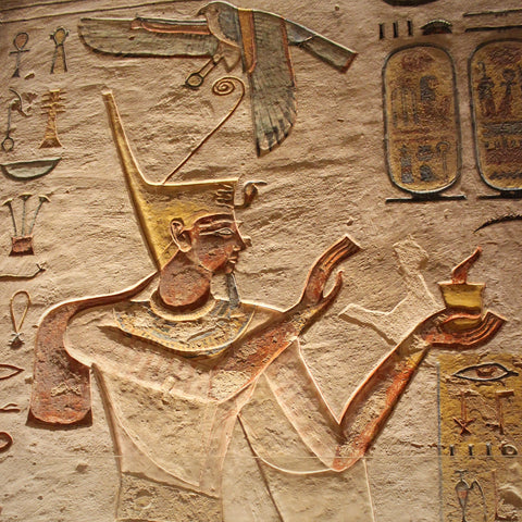 Ramses III Wearing the Crown of Lower Egypt in the Tomb of Rameses III, Valley of the Kings, Luxor, Egypt (LEO Design)
