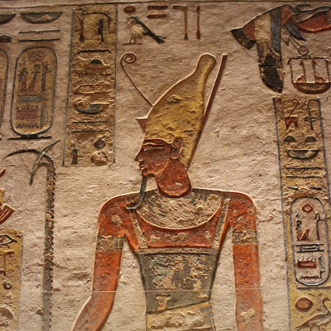 Ramses III Wearing the Crown of Upper Egypt in the Tomb of Rameses III, Valley of the Kings, Luxor, Egypt (LEO Design)