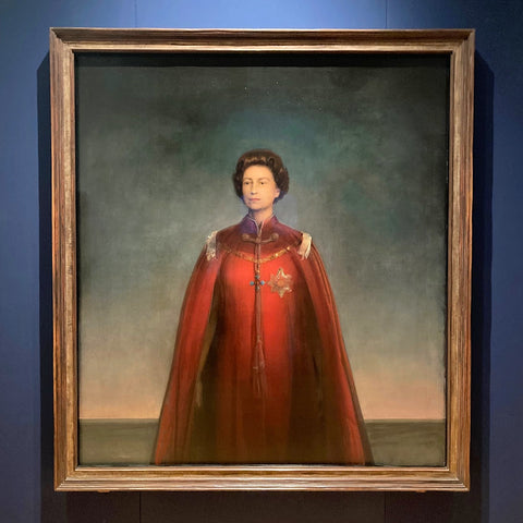 Portrait of Queen Elizabeth II by Pietro Annigoni (1969) in the National Portrait Gallery, London (LEO Design)
