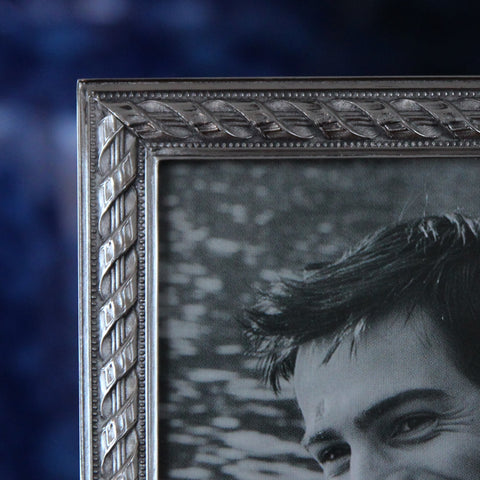 Cast Pewter Photo Frame (Detail) with Rope Border (LEO Design)