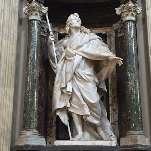 Sculpture of Apostle Saint James the Greater by Camillo Rusconi in San Giovanni in Laterano, Rome (LEO Design)
