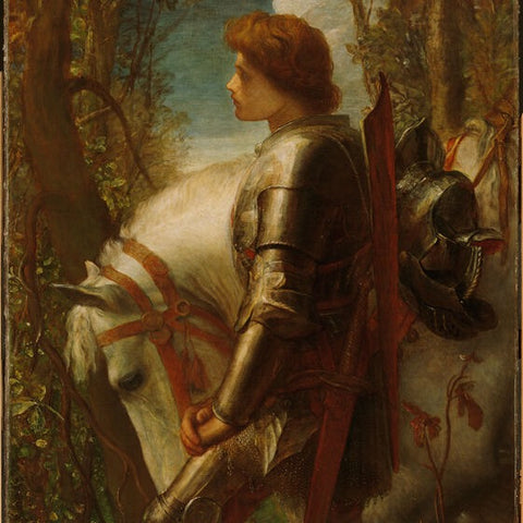 Sir Galahad (Detail) by George Frederic Watts in the Harvard Fogg Art Museum, Cambridge, Massachusetts (LEO Design)