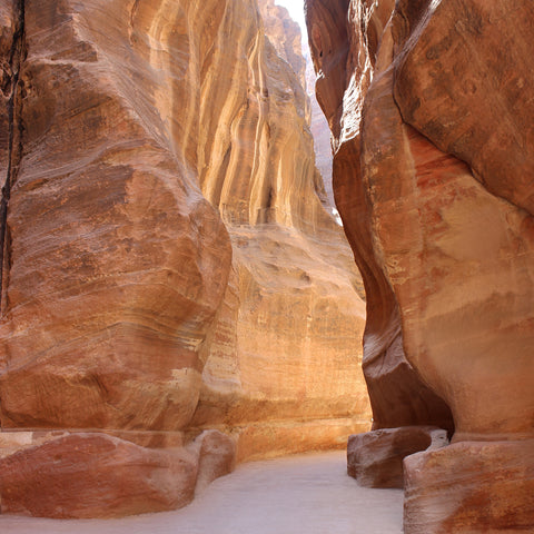 The End of the Al-Siq Crevasse as One Exits Petra, Jordan (LEO Design)