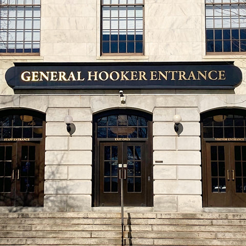 The General Joseph Hooker Entrance to the Massachusetts Statehouse in Boston (LEO Design)
