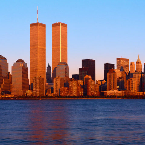 The World Trade Center Towers in Lower Manhattan, New York City