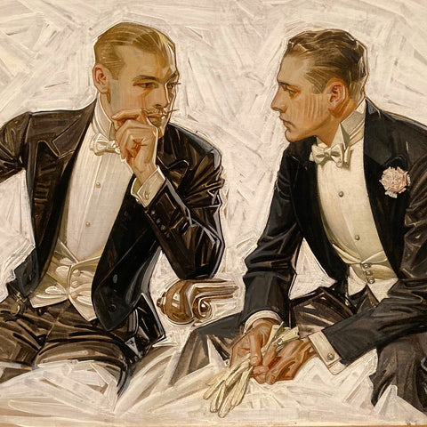 Men in Eveningware by J. C. Leyendecker for the Donchester Dress Shirt Company, 1911 (LEO Design)