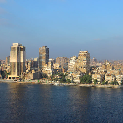 View Across the Nile from My Hotel Room, Cairo, Egypt