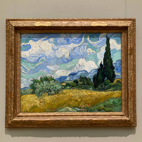 Vincent Van Gogh's "Wheatfield and Cypress Trees" in the Metropolitan Museum of Art, New York City (LEO Design)