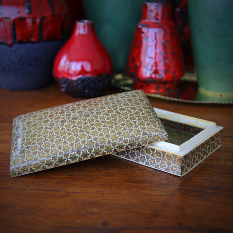Persian Micro-Mosaic on Camel Bone Dresser Box (LEO Design)